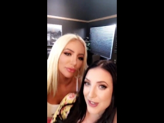 omg angela white nicolette shea is a bombshell thank you for an incredible day on set for @brazzers huge tits big ass natural tits milf big tits